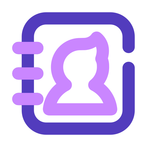 libreta de contactos icono gratis