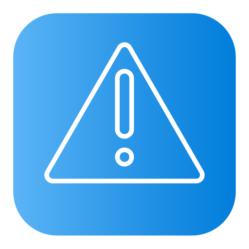 Warning free icon