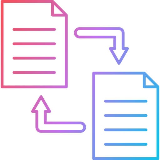 transferencia de datos icono gratis