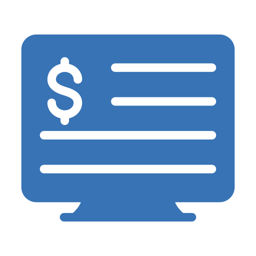 Online business Generic Blue icon