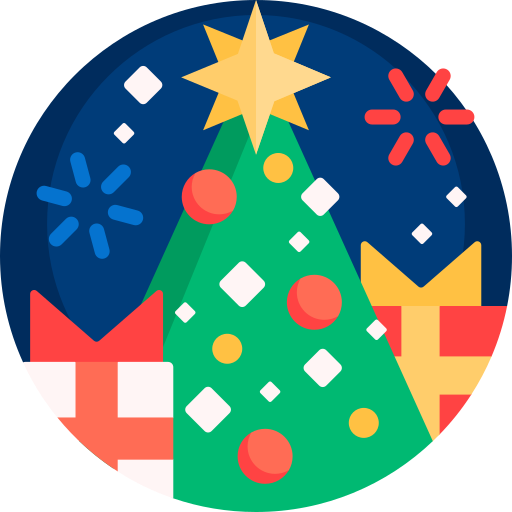 árbol de navidad icono gratis