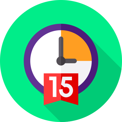 15 minutos icono gratis