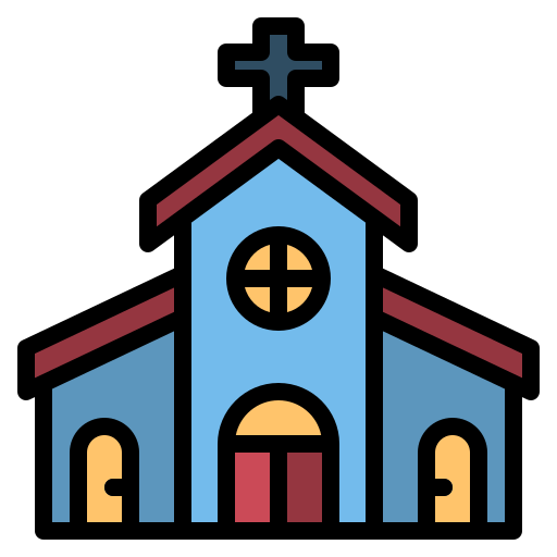 Church Generic Outline Color icon