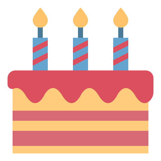 gâteau d'anniversaire Icône gratuit