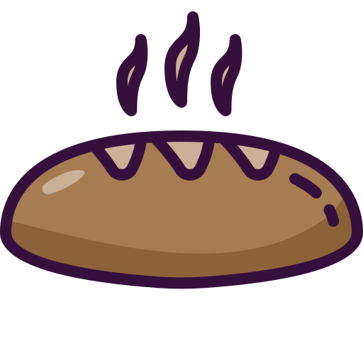 Bread Generic Outline Color icon