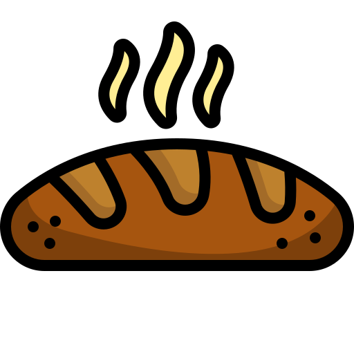 Bread Generic Outline Color icon