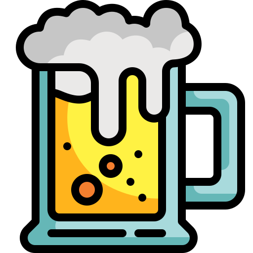 Beer mug Generic Outline Color icon