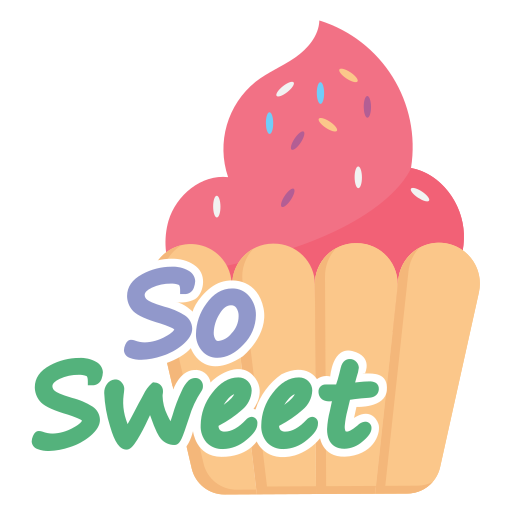 Cupcake Stickers - Free food and restaurant Stickers