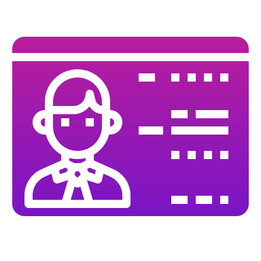 Driver license Generic Flat Gradient icon