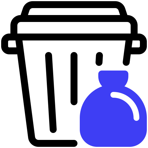 cubo de la basura icono gratis