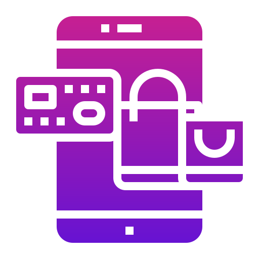 las compras en línea icono gratis