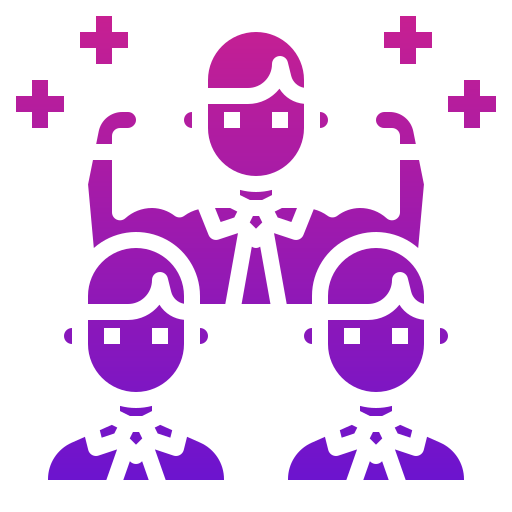 trabajo en equipo icono gratis
