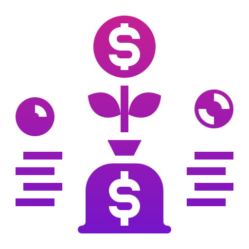 bolsa de dinero icono gratis