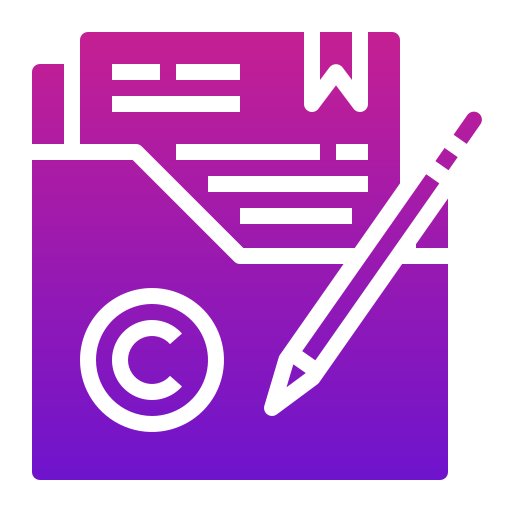 droits d'auteur Icône gratuit