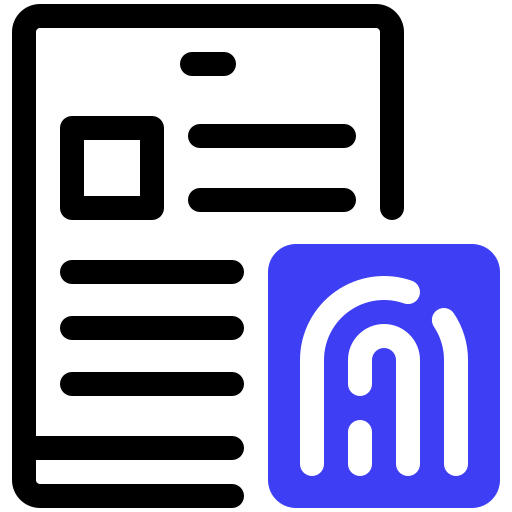 huella dactilar icono gratis