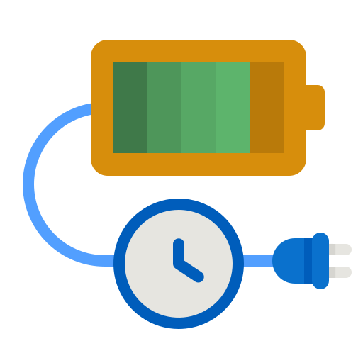 bateria cargada icono gratis