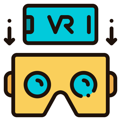 gafas de realidad virtual icono gratis