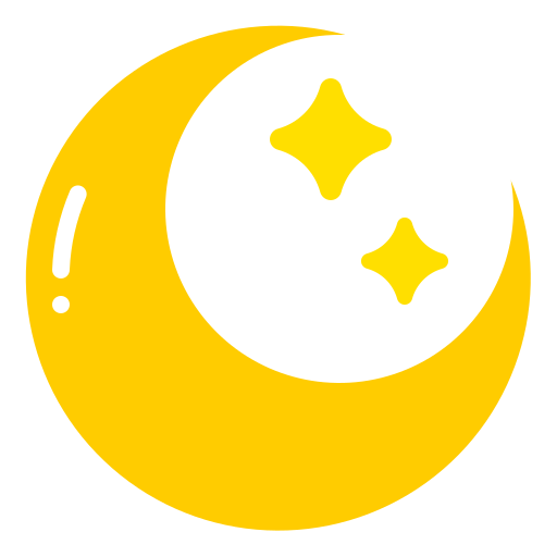 luna creciente icono gratis