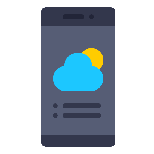 aplicación meteorológica icono gratis