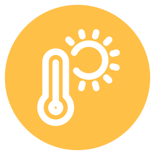 alta temperatura icono gratis