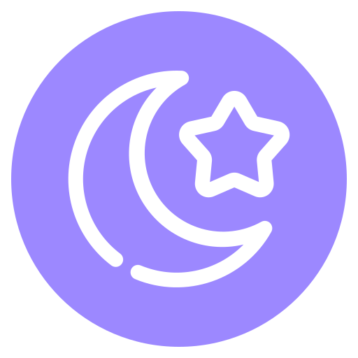 luna y estrellas icono gratis