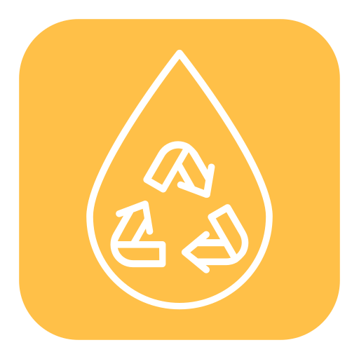 reciclar agua icono gratis