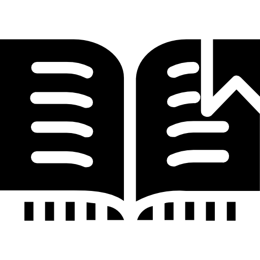 libro abierto icono gratis