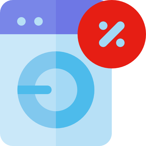 Washing machine Basic Rounded Flat icon