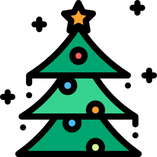 árbol de navidad icono gratis