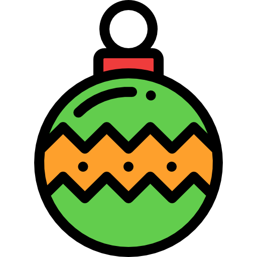 Bauble Detailed Rounded Lineal color icon