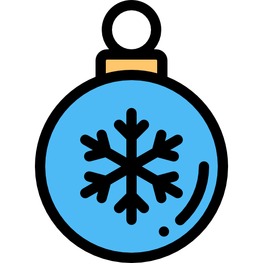 Bauble Detailed Rounded Lineal Color Icon