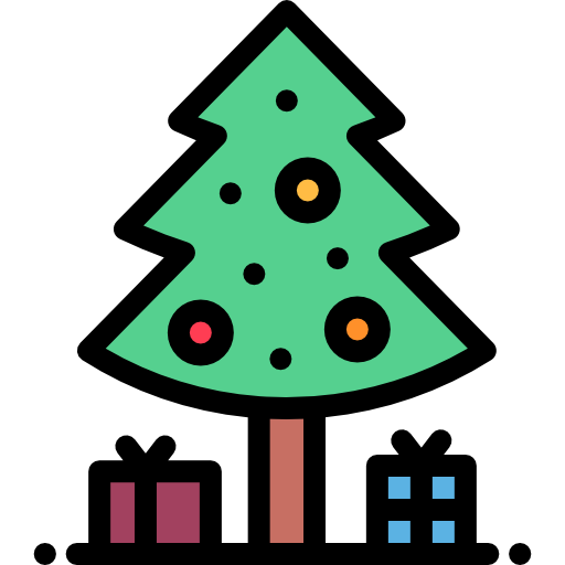 árbol de navidad icono gratis