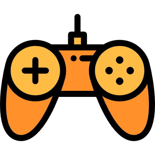 Gamepad Detailed Rounded Lineal color icon