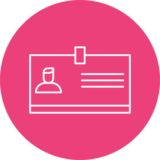 tarjeta de identificación icono gratis