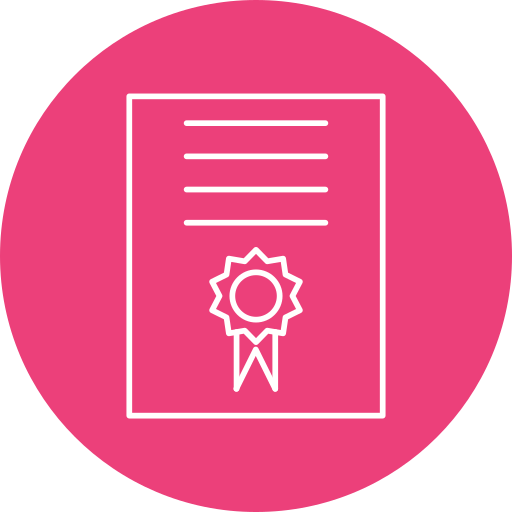 certificado icono gratis