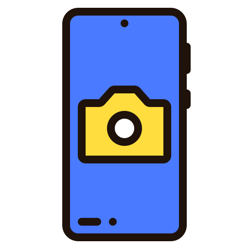 cámara del teléfono icono gratis