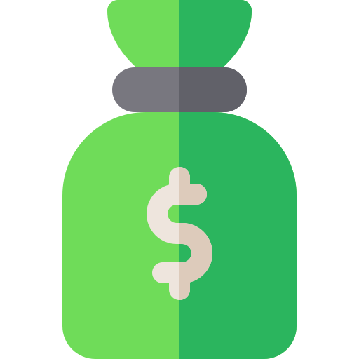 Money bag Basic Rounded Flat icon