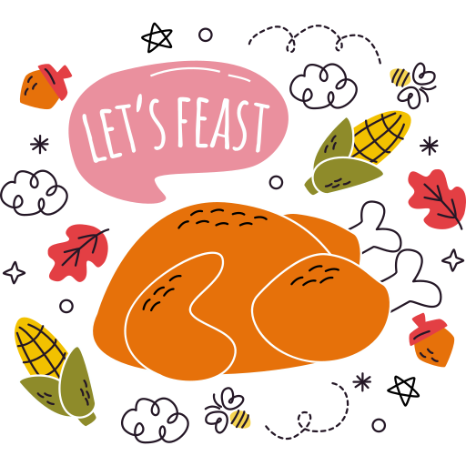 Thanksgiving Stickers - Free Cultures Stickers