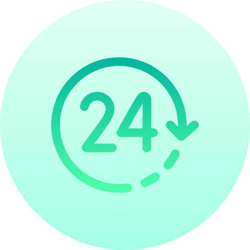 24 hours free icon