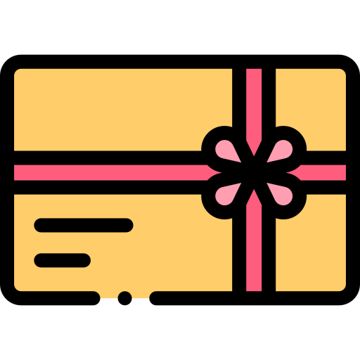 tarjeta de regalo icono gratis