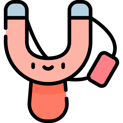 Slingshot Kawaii Lineal color icon