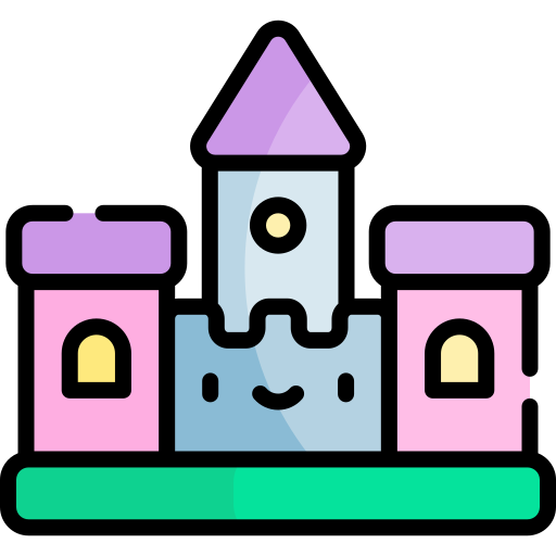 castillo inflable icono gratis