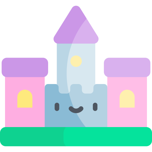 castillo inflable icono gratis