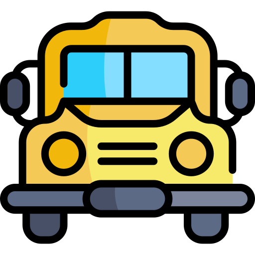Ônibus escolar grátis ícone