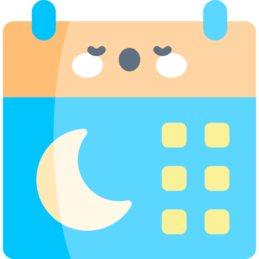 calendario lunar icono gratis