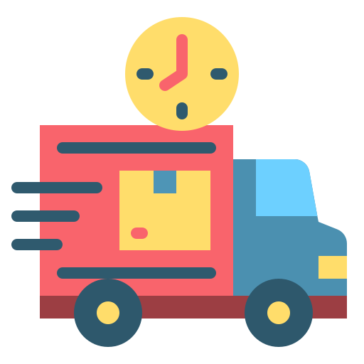 Грузовик доставки бесплатно иконка