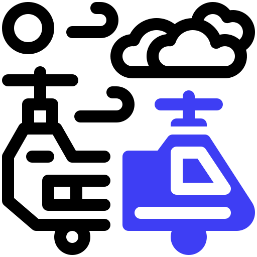 helicóptero icono gratis