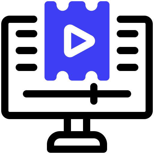 Редактирование видео бесплатно иконка Редактирование видео бесплатно иконка