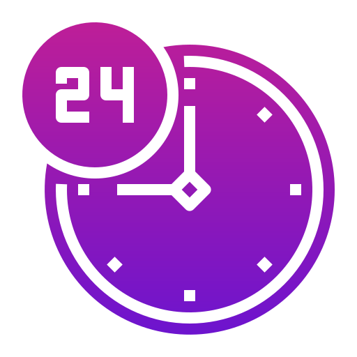 24 hours free icon