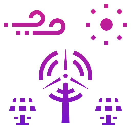 energía eólica icono gratis